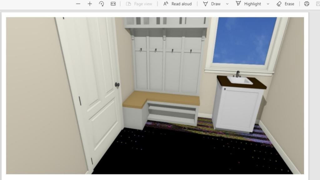 Custom built-in design render